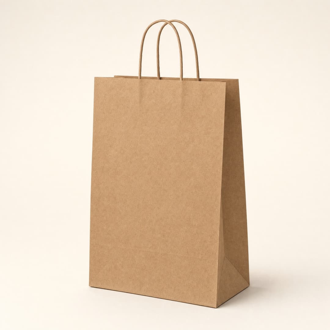 Folded Lunch Paper Bag — Kraft