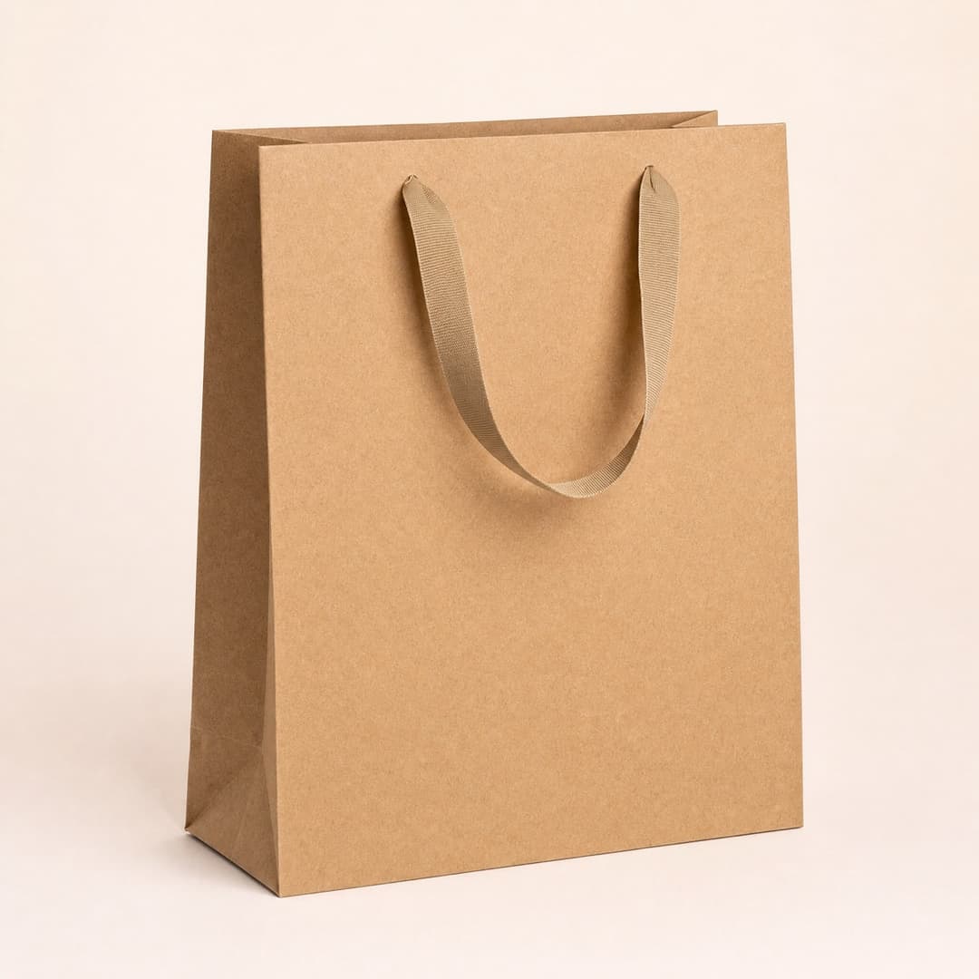 Ribbon-handle boutique bags